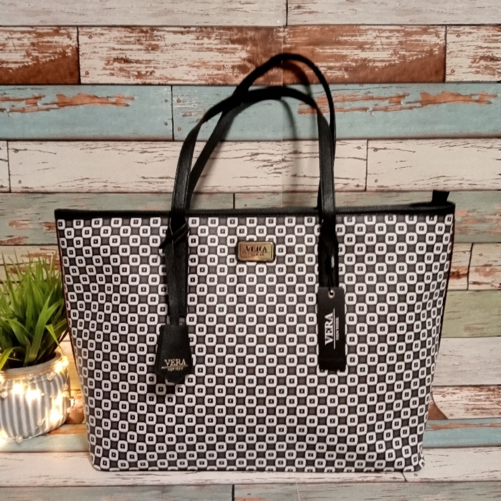 Vera Bradley Black and White Tote Bag